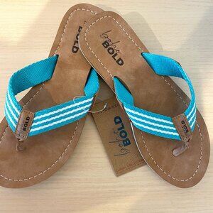 Boho Teal Flip Flop
